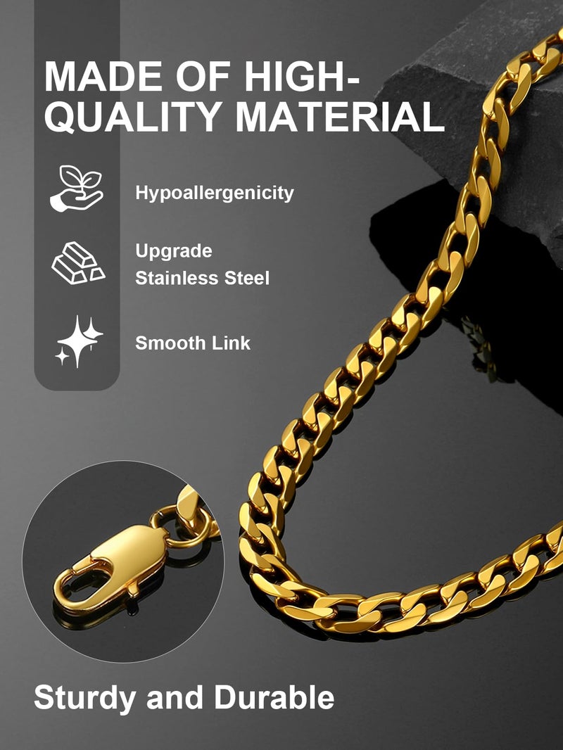 ChainsPro Gold Necklace Chain Men Costume Women Cuban Curb Link Chains Hip Hop Jewelry - Image 5